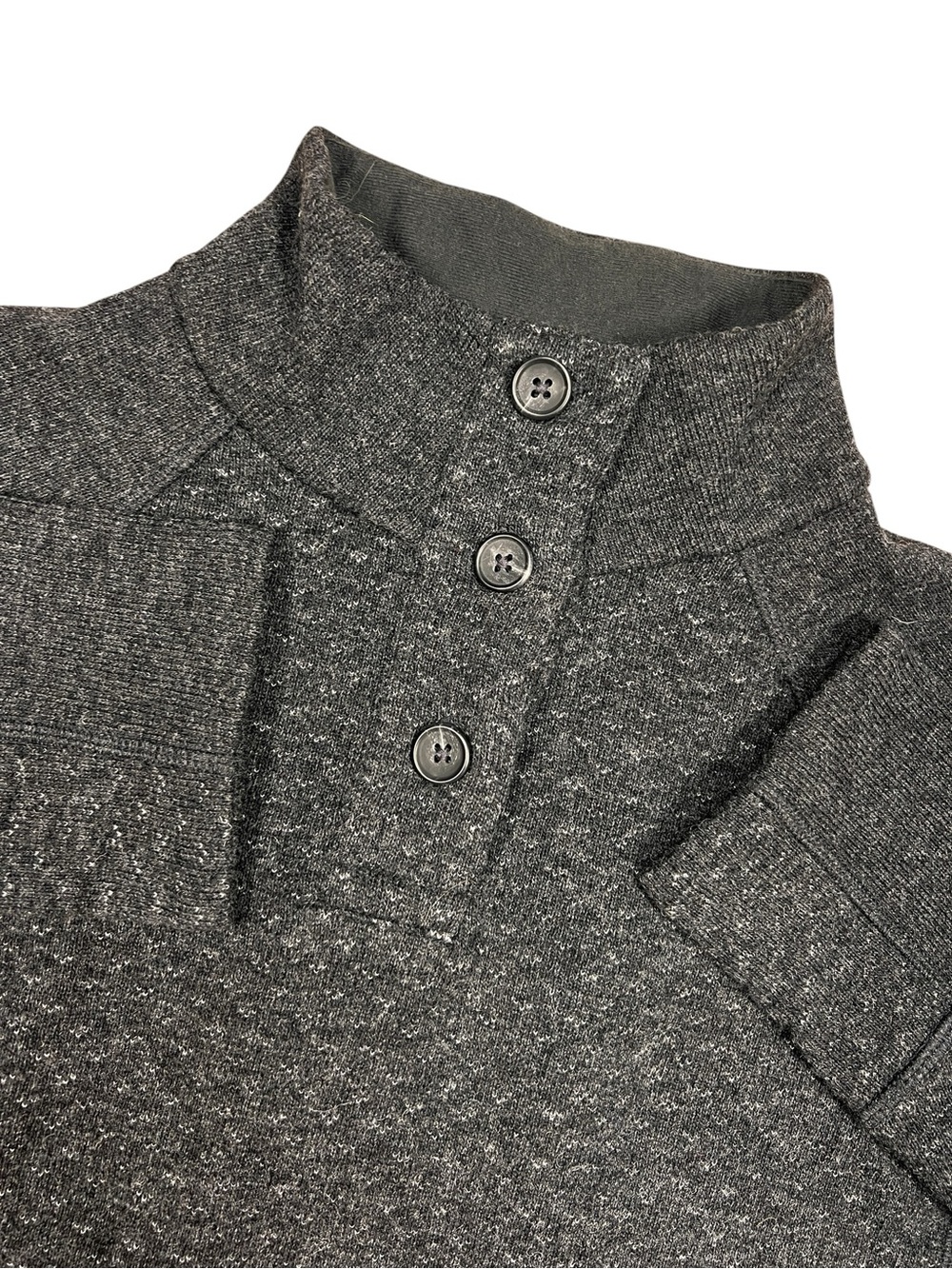 Prana Sweater womens XS Frozen Falls dark gray Wool Blend Pullover tunic lined